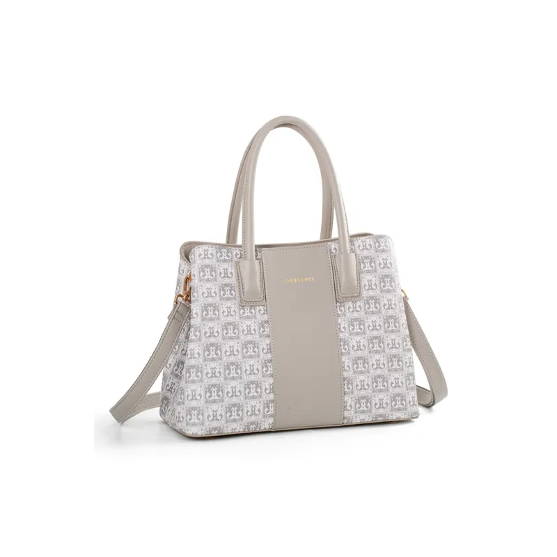 Vigno Synthetic Leather Shoulder Bag, Crossbody Bag, Handbag Women's Silver Gray-1