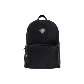 VERSACE Fabric Backpack Men's Black