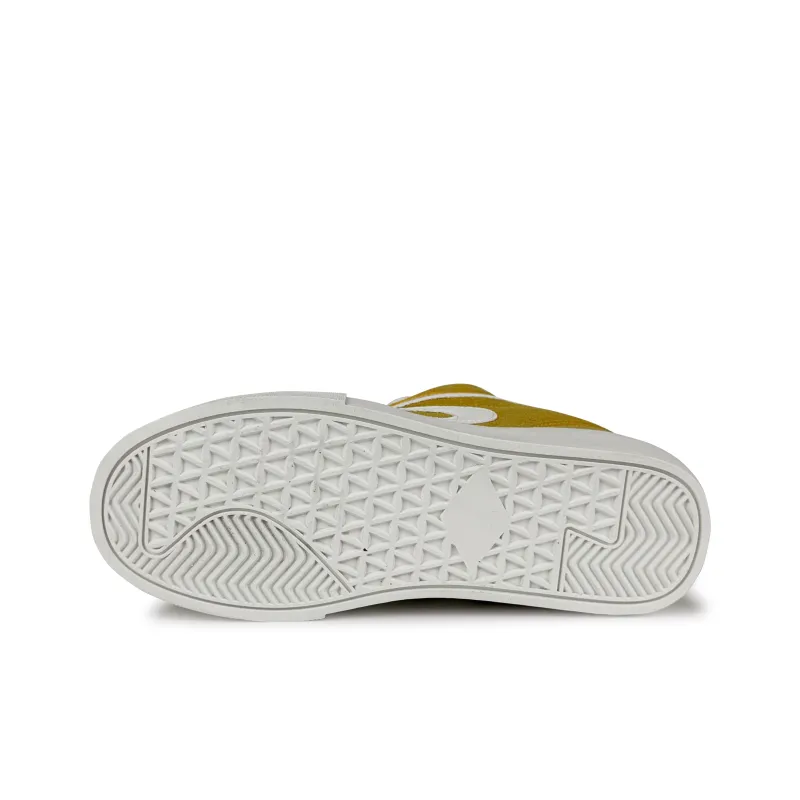 BKAE Slip Resistant Lightweight Height Increasing Low Top Skateboard Shoes Unisex Yellow White-3