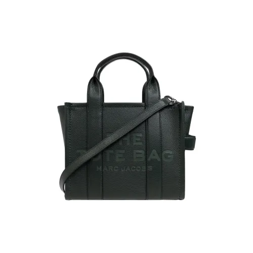 MARC JACOBS Leather Tote Bag, Shopping Bag, Shoulder Bag, Handbag Women's Dark Green