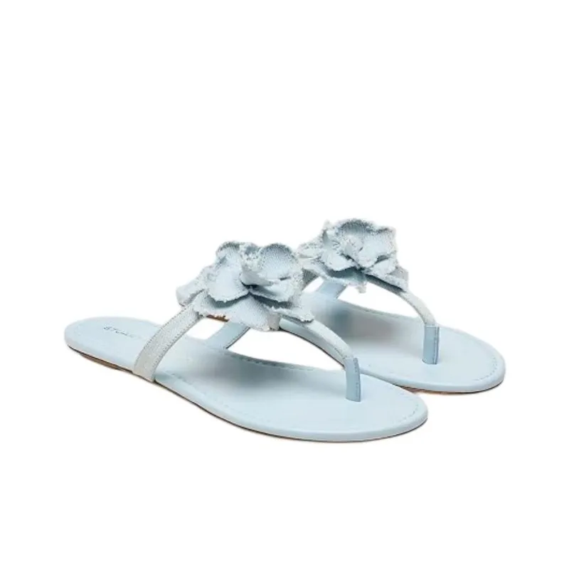 Stuart Weitzman/SW Flip Flops Women's Blue-2