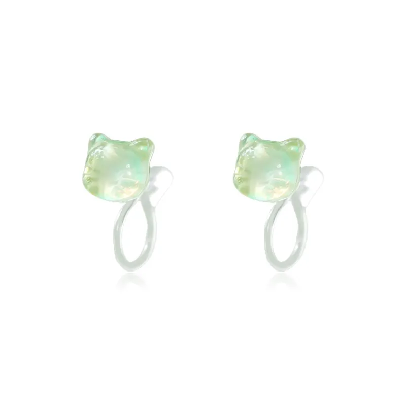 Inkopper Resin Clip On Earrings Women's-3