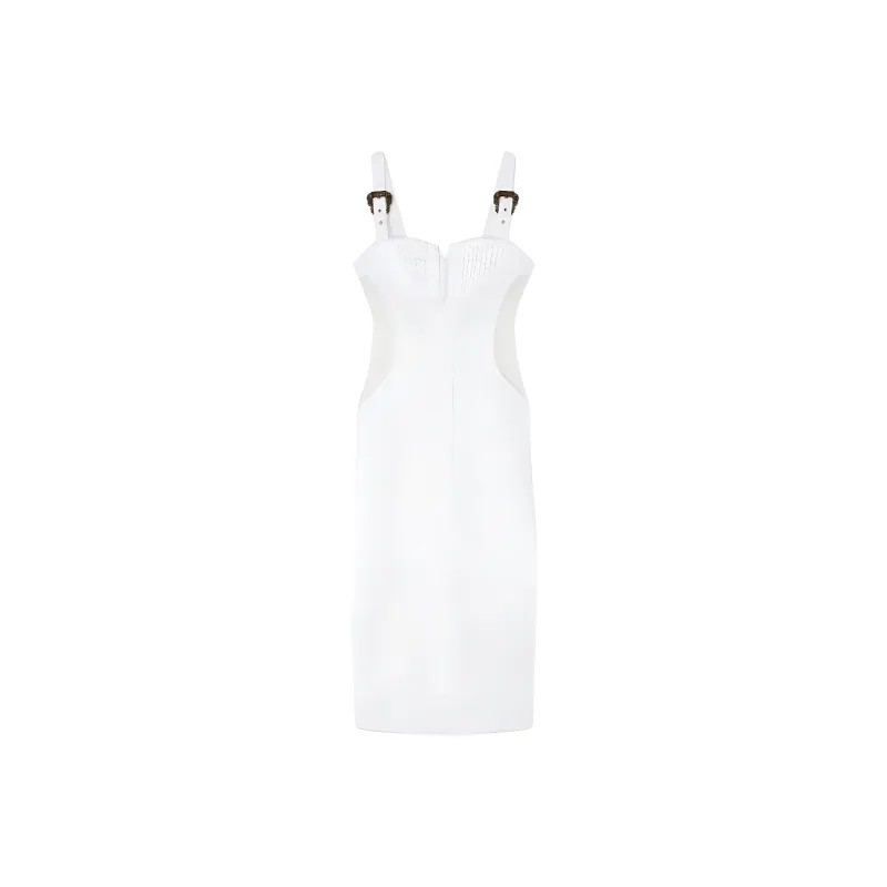 VERSACE JEANS COUTURE Sleeveless Dress Women's White-0