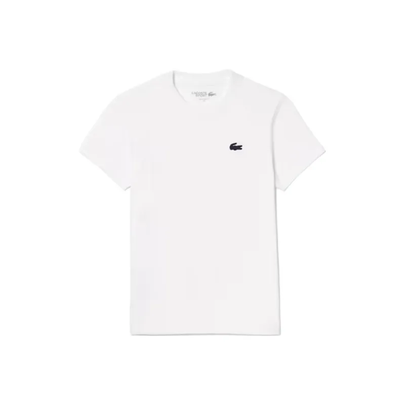 LACOSTE Logo embroidered Cotton T shirt-1