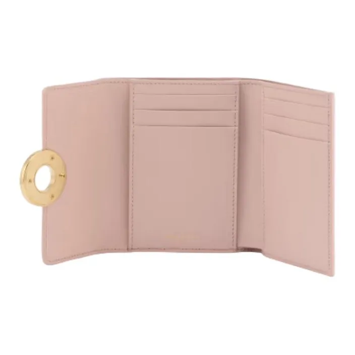 BVLGARI Calfskin Card Holder Women's Pink-2