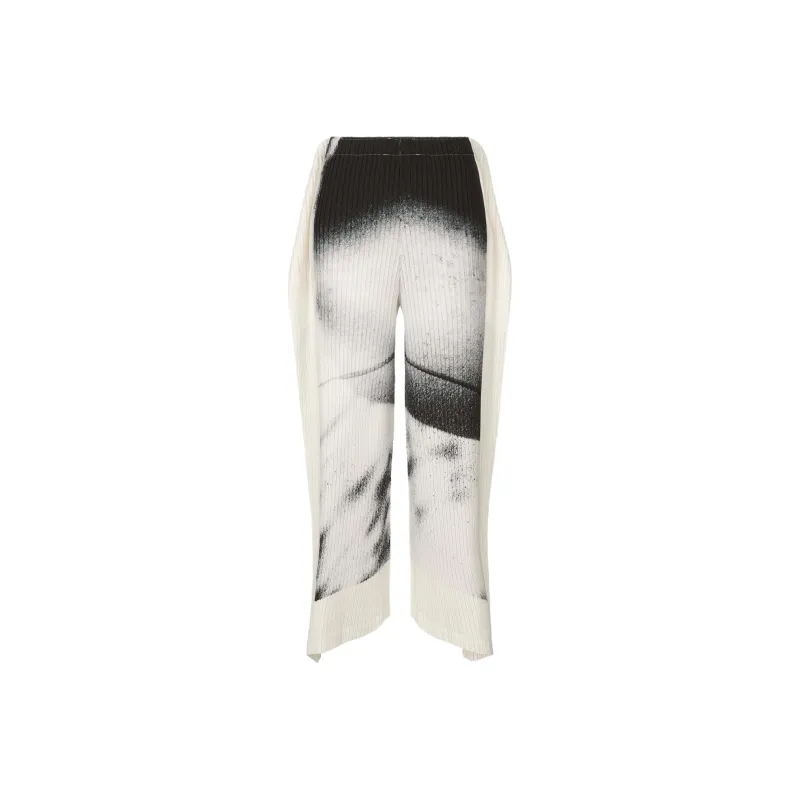 ISSEY MIYAKE Casual Pants Women's Black White-0