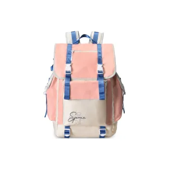 Spare No Pains. Polyester Backpack Unisex Pink