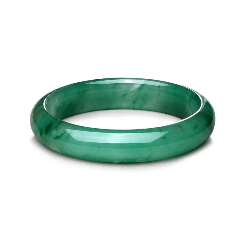LIU GUI FU JEWELRY Natural African Emerald Jade Bangles Women's-1
