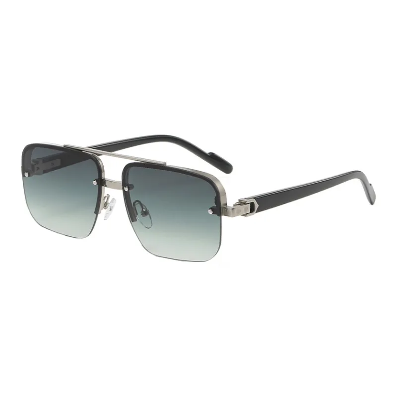 SOMAN Metal Irregular Shape Sunglasses Unisex-5