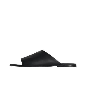 THE ROW Slide Slippers Women's Black