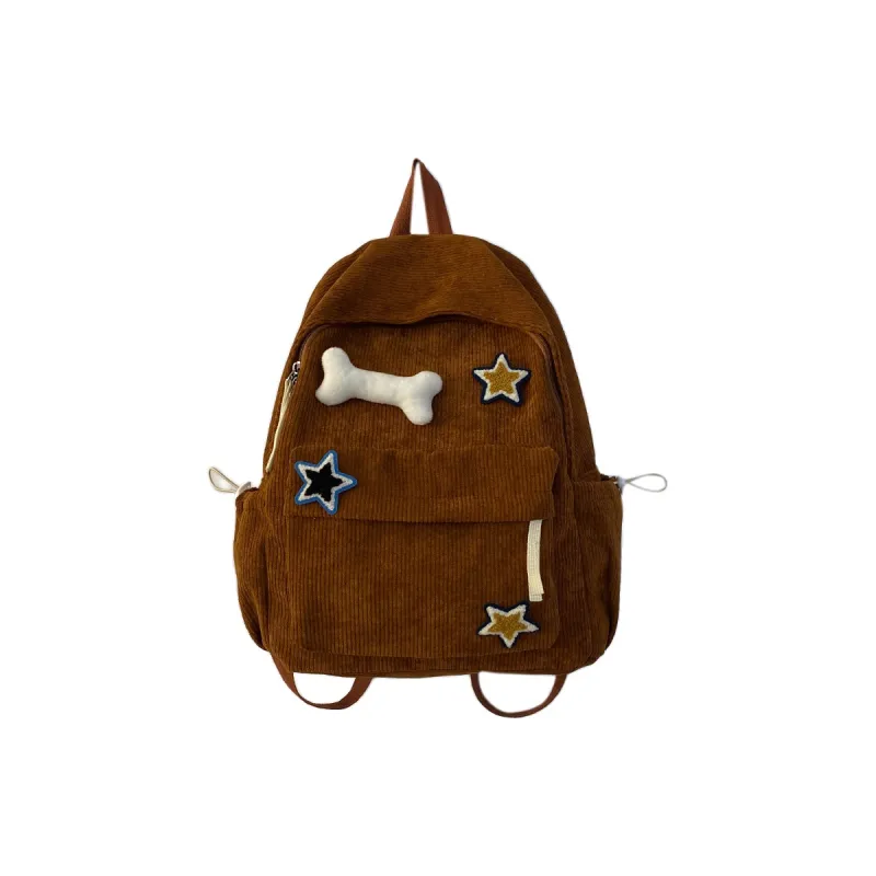 WICKBUEN Corduroy Backpack Women's Multicolor-17