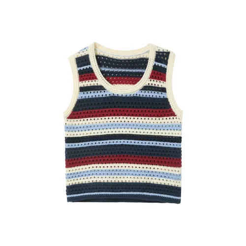 3COLOUR Knitwear Women's Navy Blue Stripes