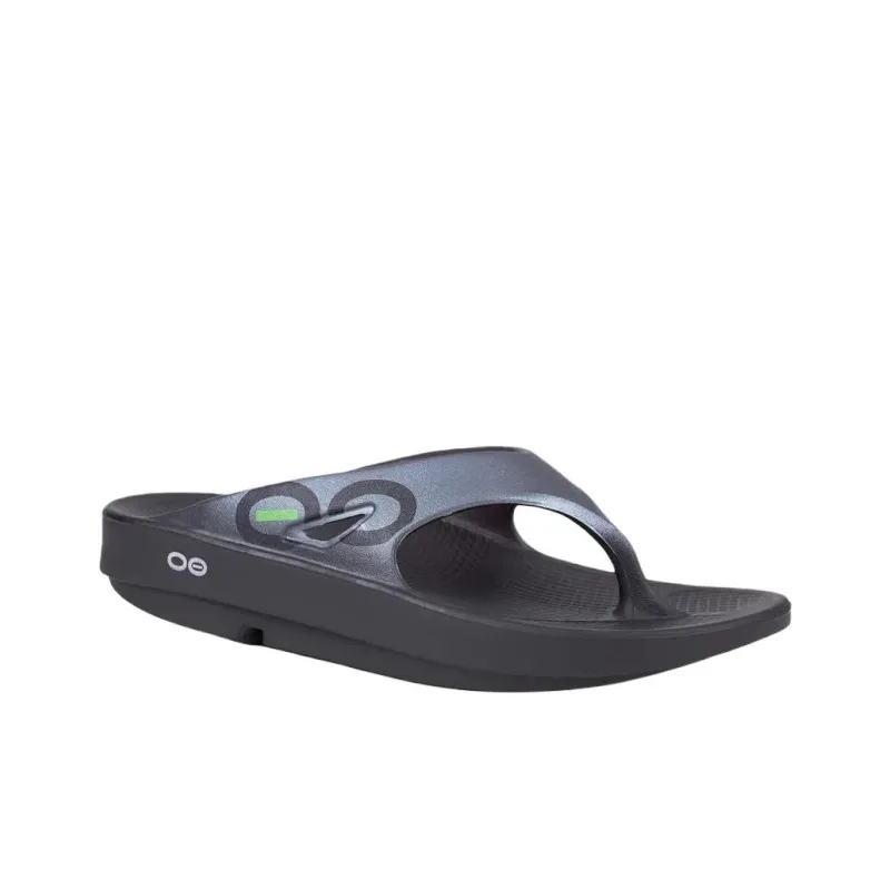 OOFOS Abrasion Resistant Flip Flops Unisex Black-1
