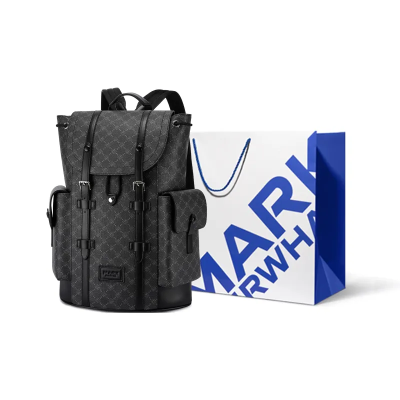 FAIRWHALE PVC Backpack Men's Lead Coffee/Coffee-1