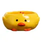 Ceramic Duck Ashtray Yellow Trumpets