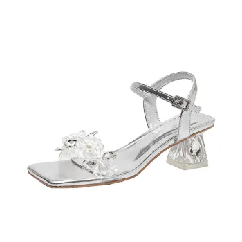 MABEL&CO One Strap Sandals Women's Silver