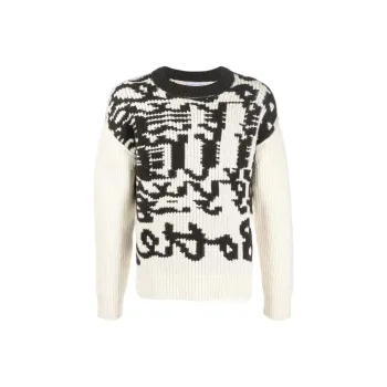 Bottega Veneta Abstract Printed Crewneck Jumper