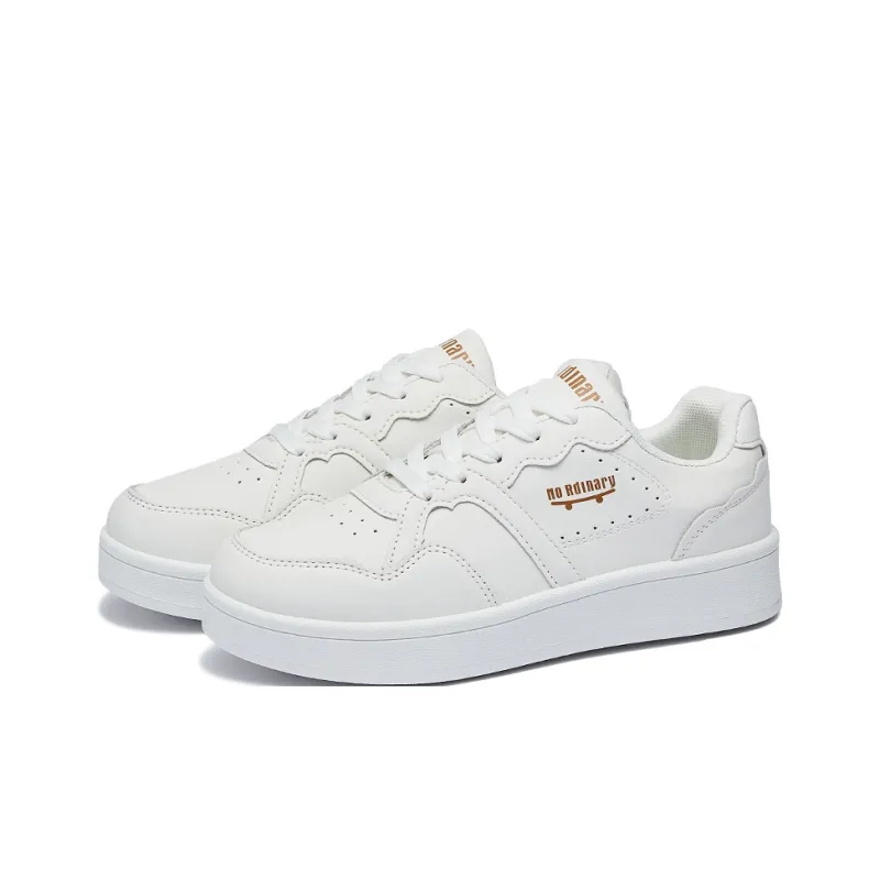 MEXICAN Slip Resistant, Abrasion Resistant, Lightweight Low Top Skateboard Shoes Women's White-1