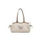 White Brown Canvas & Sesame Brown