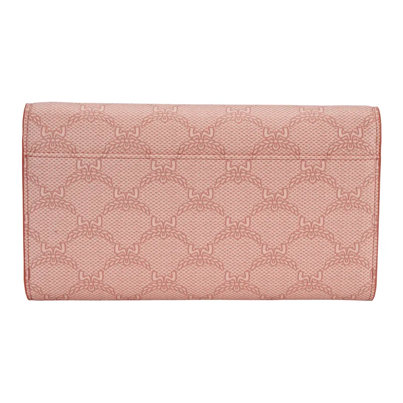 MCM Nappa Leather Shoulder Bag Crossbody Bag Wallet Large Size Women's Pink-2