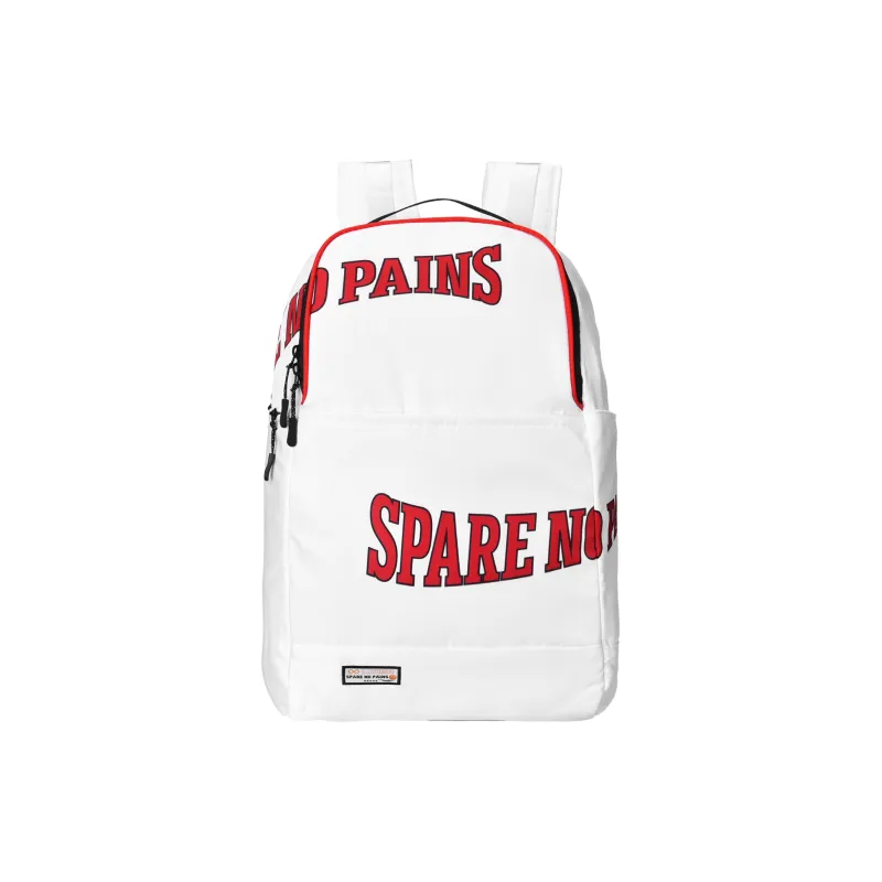 Spare No Pains. Polyester Handbag, Travel Bag, Gym Bag Tubas Unisex Red White-24