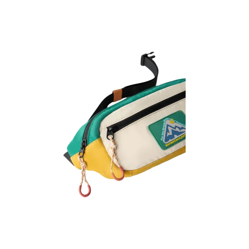 ZARA Polyester Fanny Pack Men's Yellow & Green & White-5