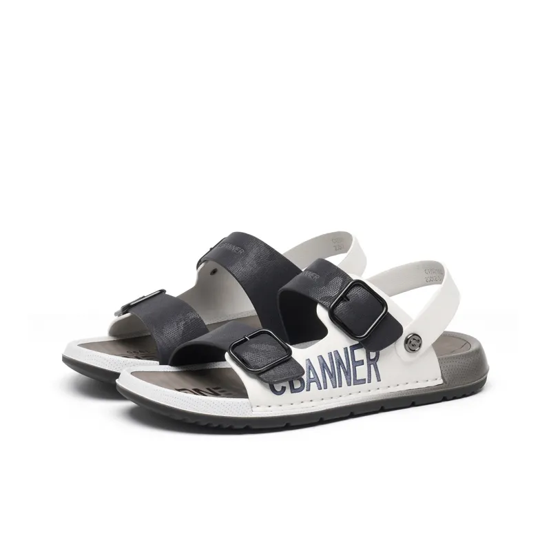 C°BANNER Beach Sandals Men's White Blue-1