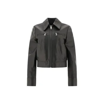 MaxMara Zip up Leather Jacket