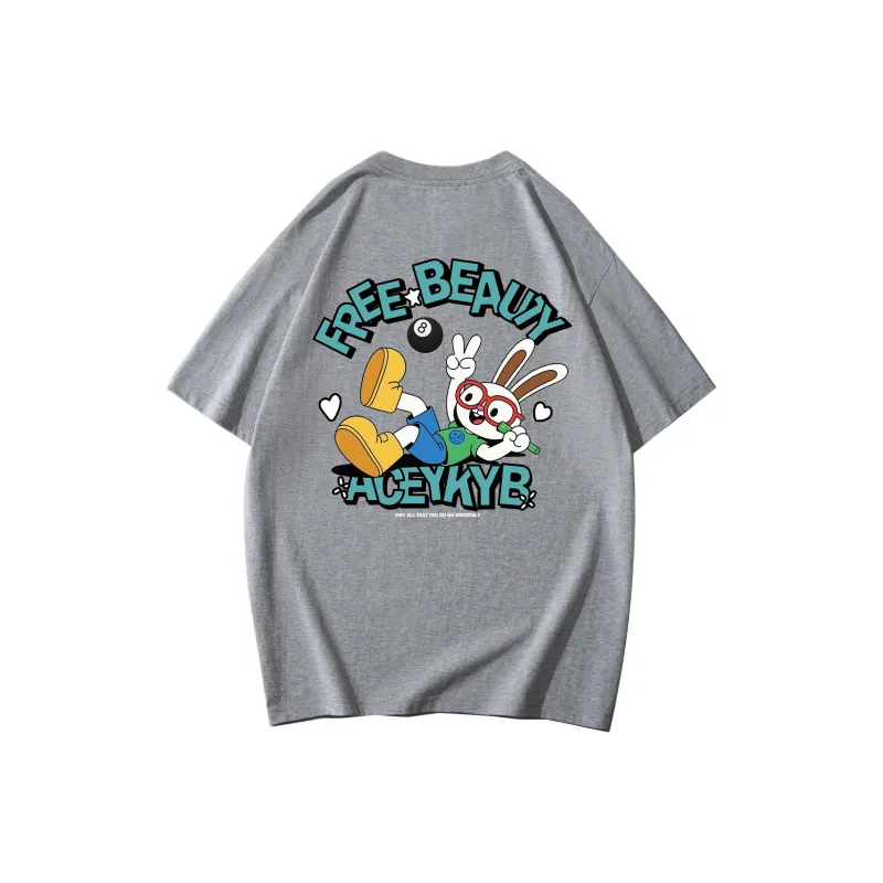 YK&YB T Shirts Unisex Gray-1