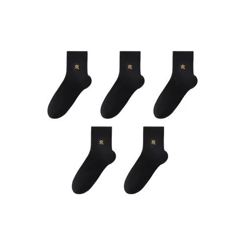 Montagut Mid Calf Socks Men's 5 Pack