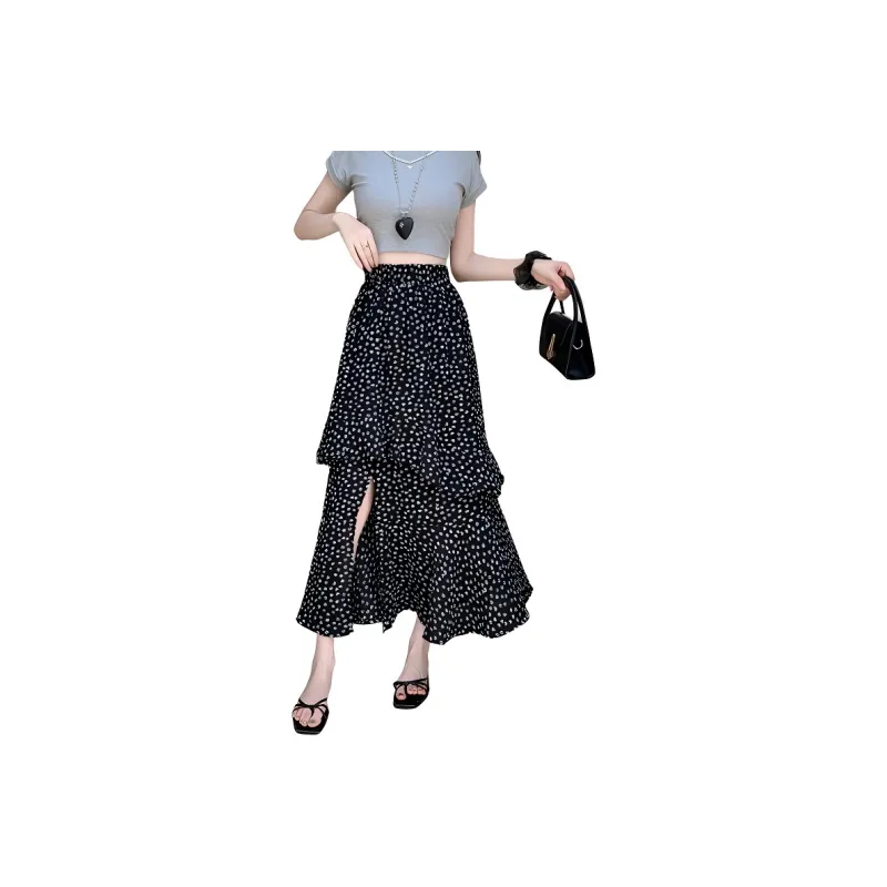 Garbege Casual Long Skirt Women's-7