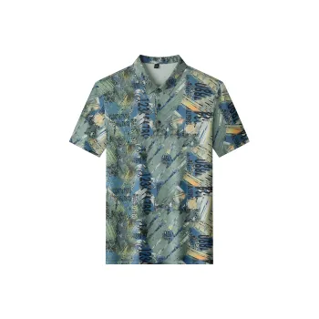 PIERRE CARDIN Polo Shirts Men Blue Green