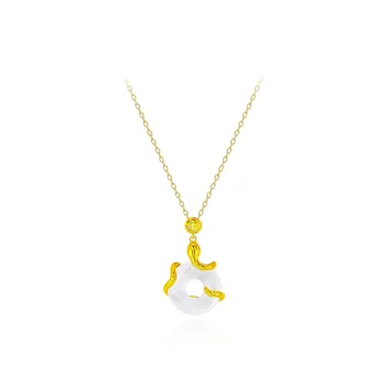 FBRUE White Jade Bodhi Necklaces Unisex