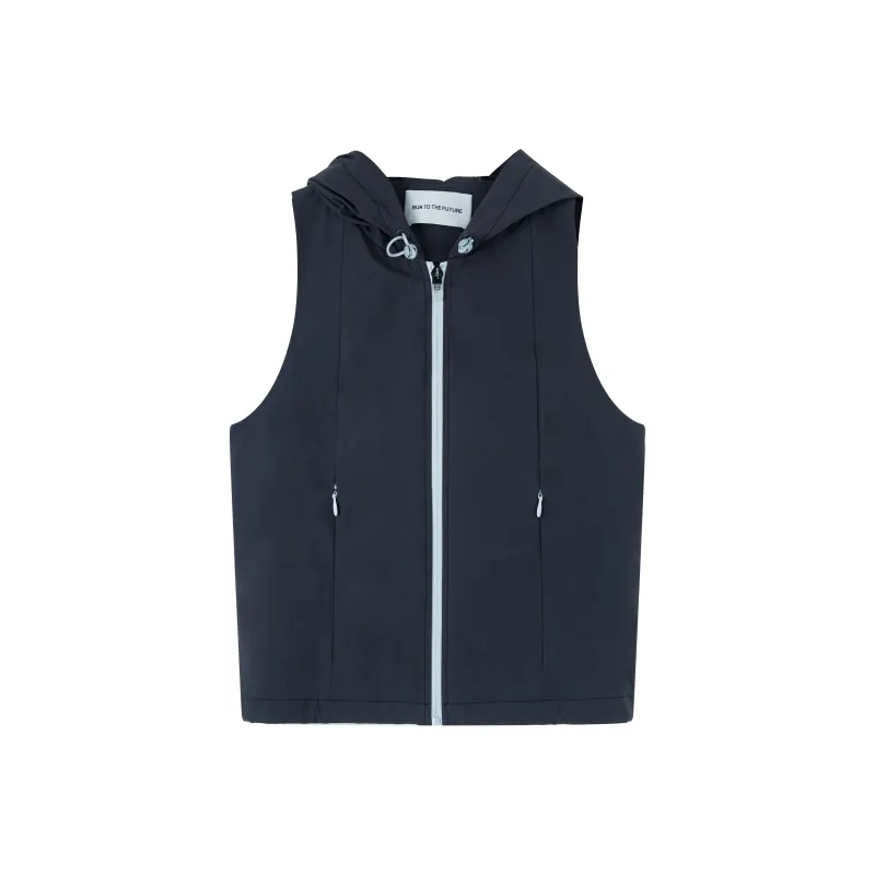 RUNTOTHEFUTURE Vests Women's Blue Gray-0