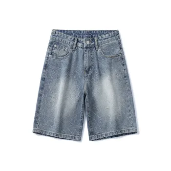 SANTASTIC Denim Shorts Men Blue