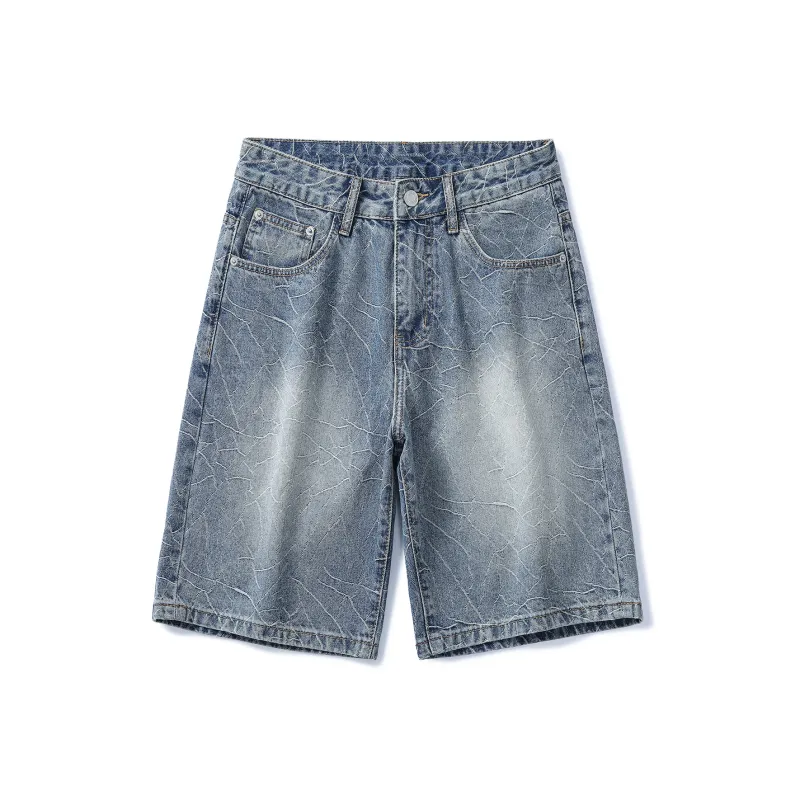 SANTASTIC Denim Shorts Men Blue-0