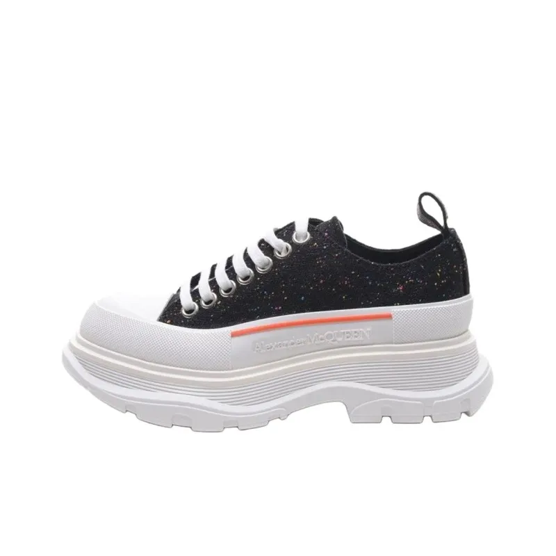 Alexander McQueen Tread Slick Low Top Casual Shoes Women's Black-0