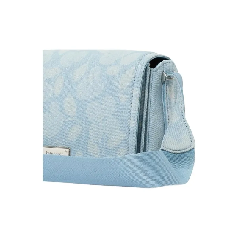 Kate Spade Fabric Shoulder Bag, Crossbody Bag Trumpets Women's Denim Blue-6