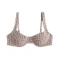 Brown Checkered Fabric