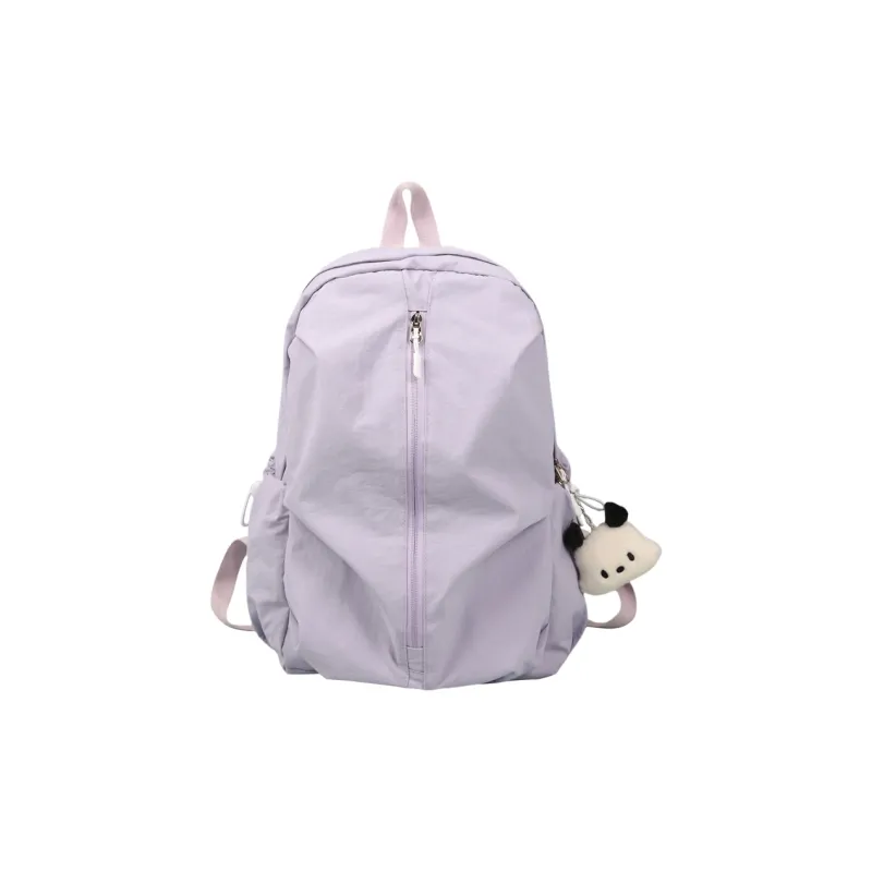 Wolfhorse Nylon Backpack Unisex Black/White/Pink/Yellow/Blue/Purple-35