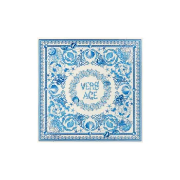 VERSACE Silk Scarves Women's Blue
