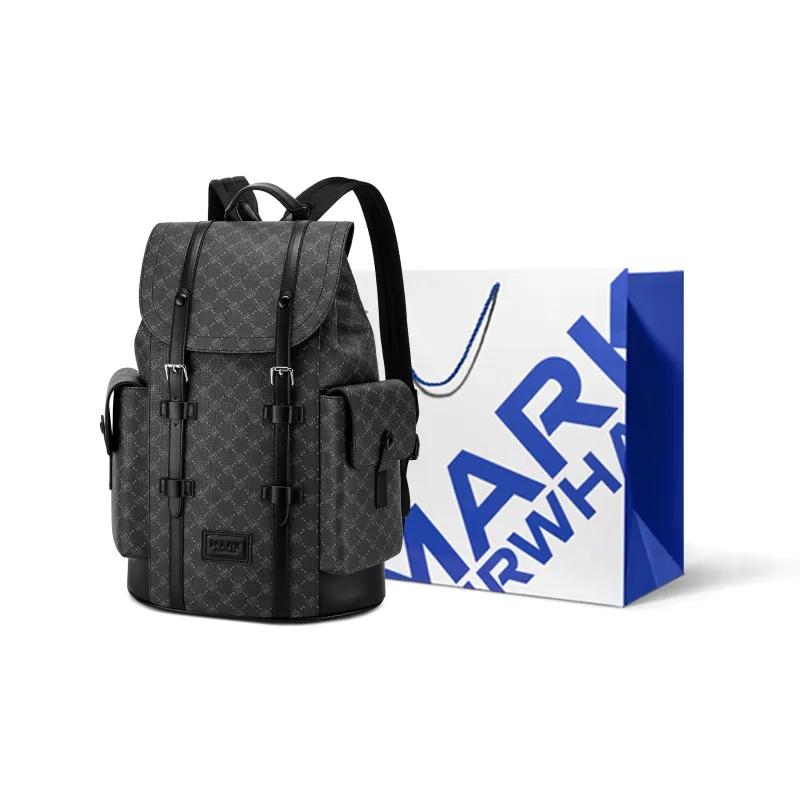 FAIRWHALE PVC Backpack Men's Lead Coffee/Coffee-3