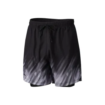 LiNing Swimming Shorts Men's Black Purple