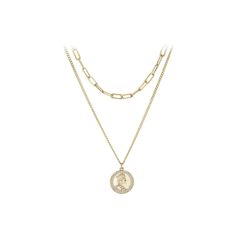 SHINE Copper, Zircon Necklaces Women's-0