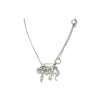 VERSACE Metal Necklaces Women's Silver