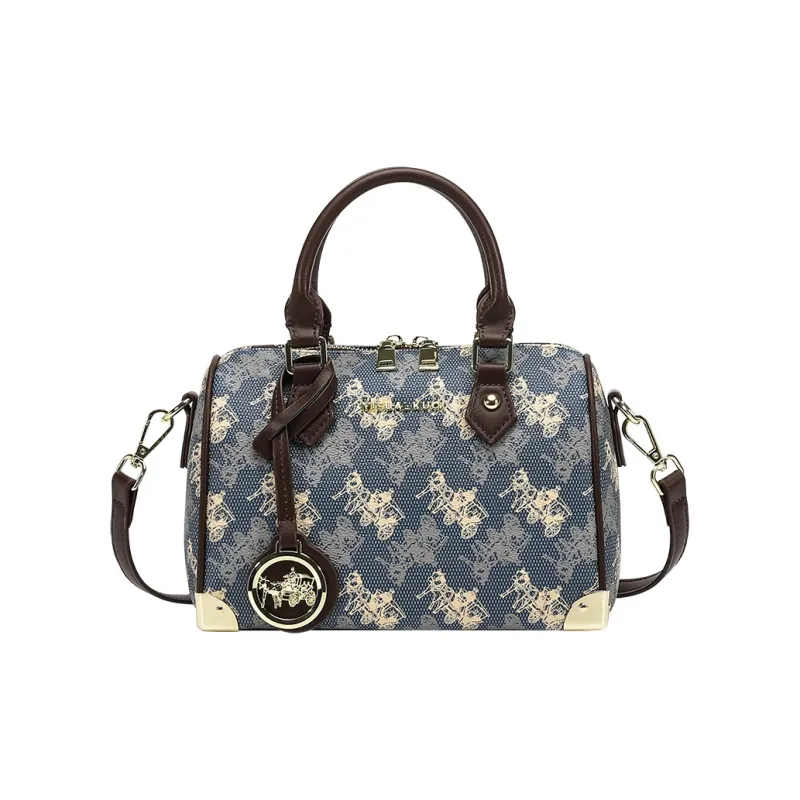 H YXIANG PVC Shoulder Bag, Crossbody Bag, Handbag Women's Blue-0