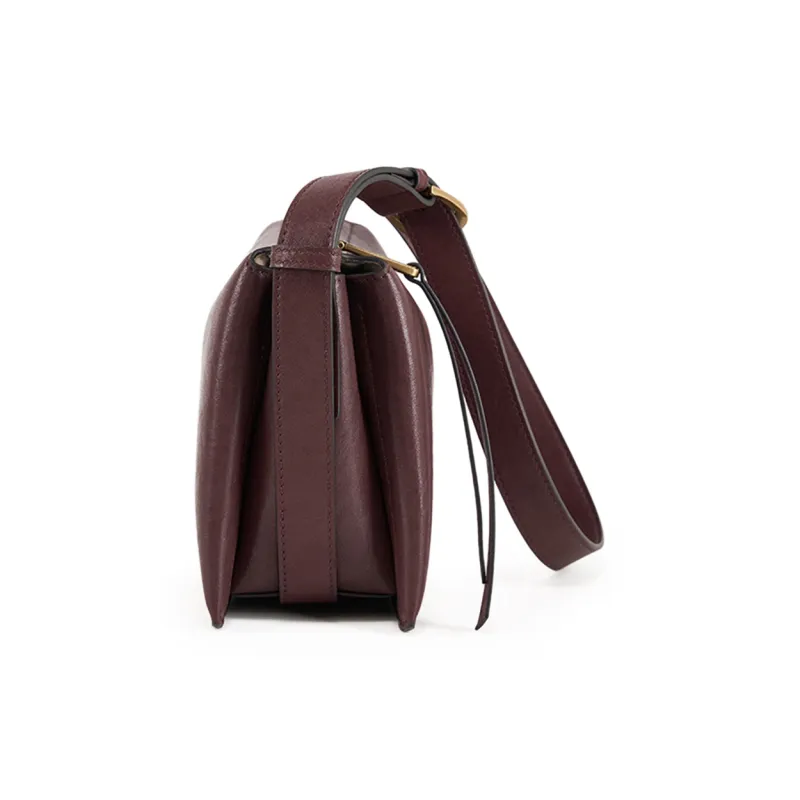 PIERRE CARDIN Top Grain Cow Leather Shoulder Bag, Crossbody Bag Regular Women's Black/Burgundy/Khaki-6