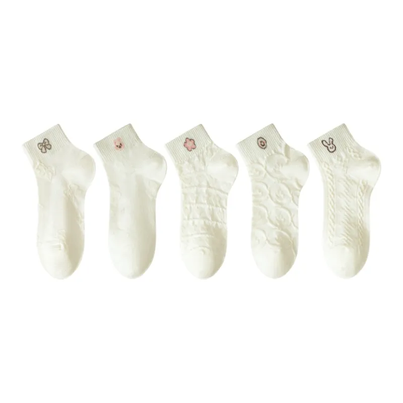 PLANDOO Mid Calf Socks Women's 5 Pack-3