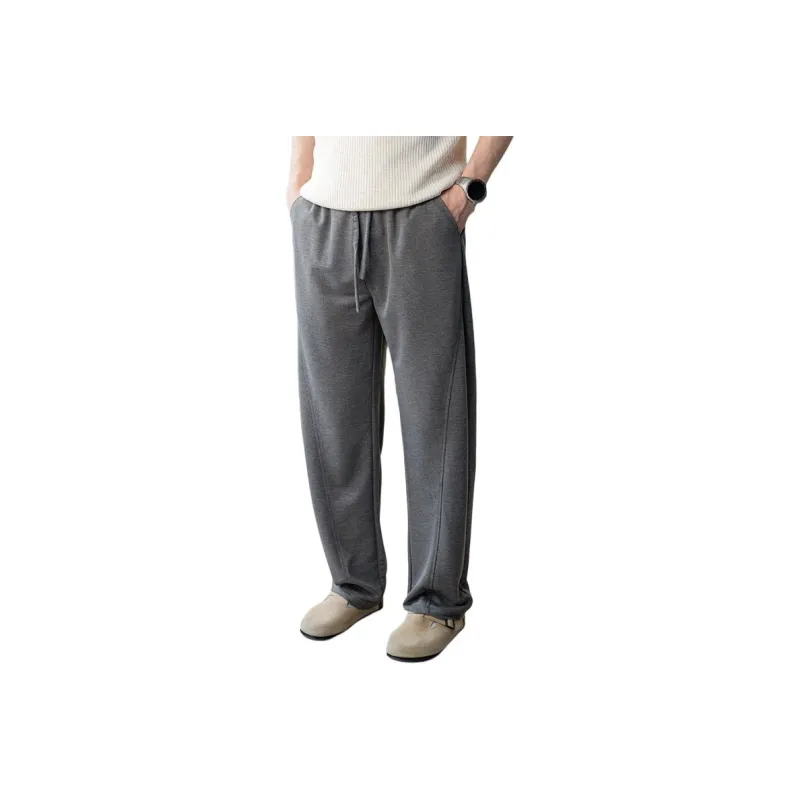 Duke car Casual Pants Unisex Linen Gray-0