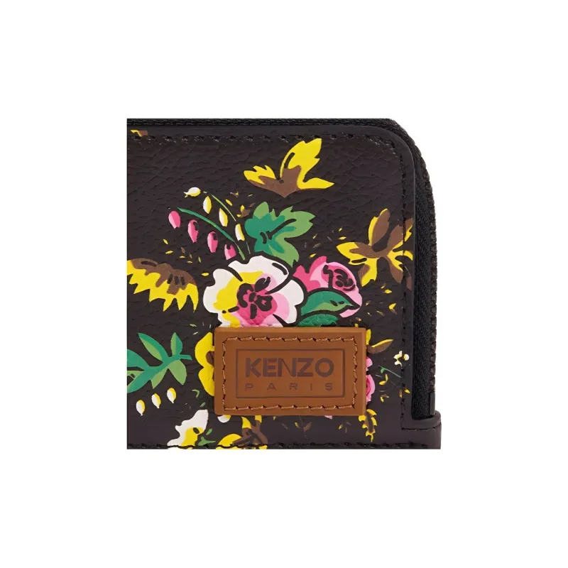 KENZO Polyurethane Wallets Card Holders Regular Unisex Black-3